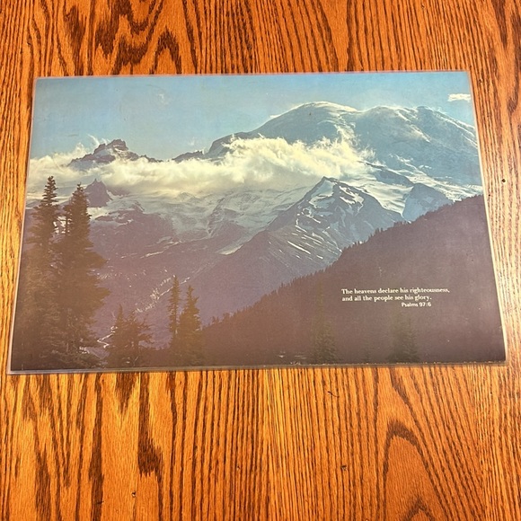 6 Vintage Inspirational Bible Scripture Laminated placemats by Bright of America - Picture 9 of 15